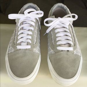 Vans Grey Checkerboard Old Skool Sneakers